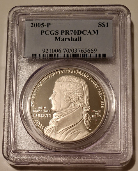 2005-p-marshall-commemorative-silver-dollar-pr70-dcam-pcgs-a