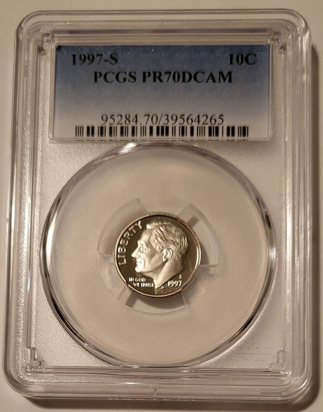 1997-s-clad-roosevelt-dime-pr70-dcam-pcgs-a