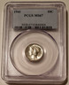 1941 mercury silver dime ms67 pcgs a