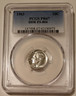 1963 Roosevelt silver dime ddr fs804 pr67 pcgs a