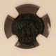Roman Empire Constantinian Rome commemorative ae3-4 bi nummus she-wolf twins vf ngc d