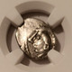 Gaul Aedui ancient celtic tribe silver quinarius vf ngc c