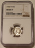 1950 d Roosevelt dime ms65 ft ngc a