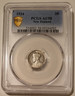 New Zealand 1934 silver 3 pence au58 pcgs a