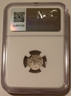 Hungary Lajos II 1524 silver denar Madonna child ms63 ngc b