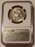 1954 s Franklin silver half dollar ms64 ngc toned b