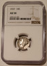 1937 Mercury silver dime au50 ngc a