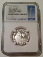 2022 s silver Wilma Mankiller quarter proof pf70 uc ngc fdi a