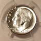 1957 Roosevelt dime ms66 pcgs c