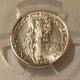 1942 Mercury silver dime au58 pcgs gsh d