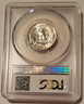1962 Washington quarter ms65 pcgs toning b
