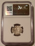 Livonia Latvia 1483 silver schilling Freitag ms63 ngc -b
