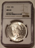 1922 Peace silver dollar ms64 ngc a