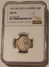 algeria-1827-silver-quarter-budju-au55-ngc-a
