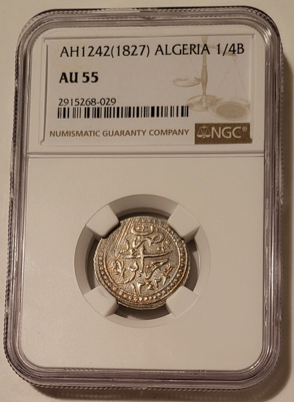 algeria-1827-silver-quarter-budju-au55-ngc-a