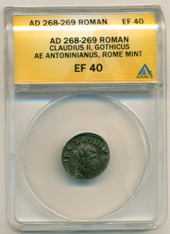 Roman Empire Claudius II Gothicus AD 268-269 AE Antoninianus EF40 ANACS