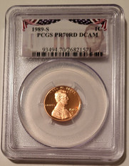 1989 S Lincoln Memorial cent proof pr70 dcam pcgs bunting a