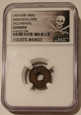 Indonesia Palembang 1805 Pitis Genuine NGC a