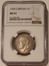 Great Britain 1928 silver 2 shillings florin ms63 ngc toned a