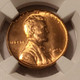 1945 Lincoln Wheat Cent MS66 red ngc c