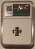 Hungary Bela II silver denar pillars ms62 ngc b