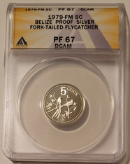 Belize-1979-silver-5-cents-pf67-dcam-anacs-a