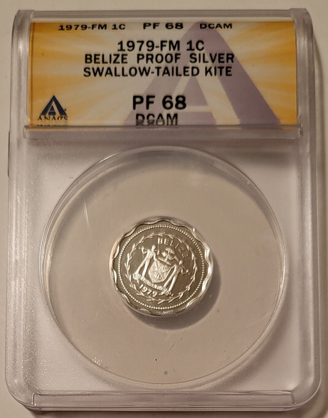 Belize 1979 1 cent pf68 dcam anacs a
