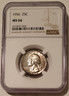 1956 Washington quarter ms66 ngc obv toned a