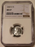 1943 S Lincoln wheat steel cent ms67 ngc a