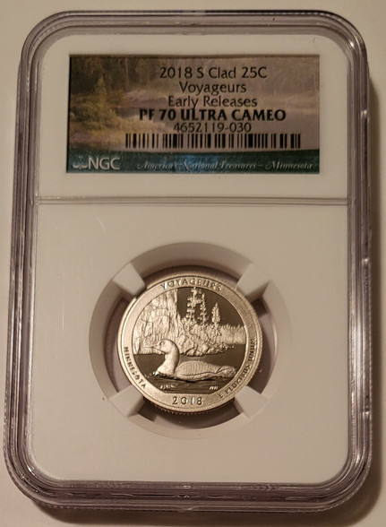 2018 s Voyageurs np quarter proof pf70 uc ngc a