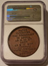 France 1818 medal Roger Bacon ms65 bn ngc b