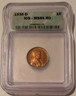 1935 d Lincoln wheat cent ms66 red icg a