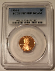 1996 s Lincoln memorial cent proof pr70 dcam red pcgs a