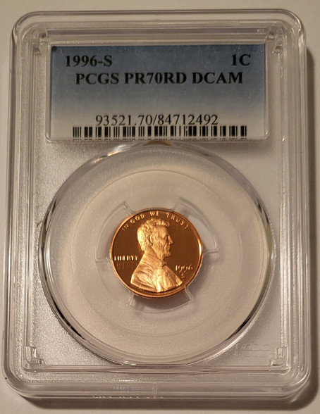 1996 s Lincoln memorial cent proof pr70 dcam red pcgs a