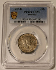 sarawak-1927-h-20-cents-au53-pcgs-a
