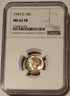 1943 d mercury dime ms62 fb ngc a