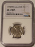 Barbados 1978 fm 25 cents ms69 dpl ngc a