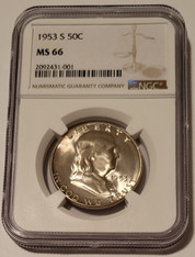 1953-franklin-half-dollar-ms66-ngc-lt-a