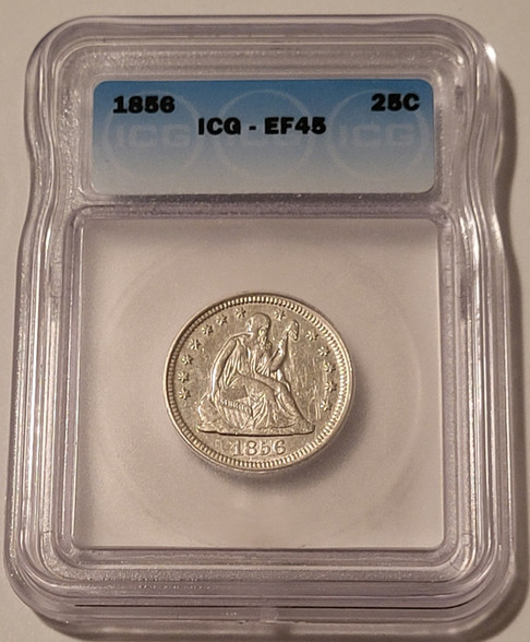 1856-seated-liberty-quarter-xf45-icg-a