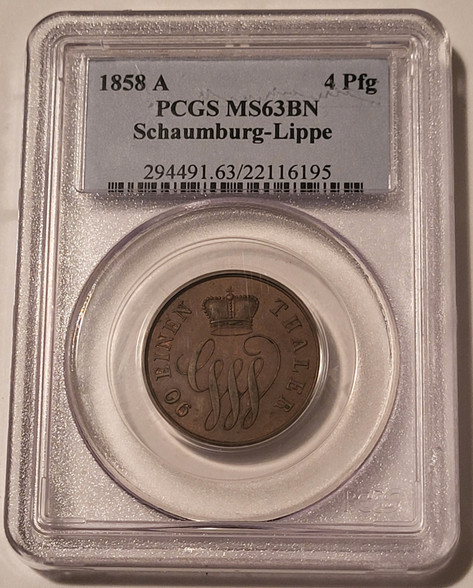 germany-schaumburg-lippe-1858-a-4-pfennig-ms63-bn-pcgs-a