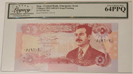 Iraq-1992-5-dinars-bank-note-emergency-issue-64-ppq-legacy-a