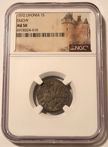 livonia-duchy-1572-schilling-au50-ngc-a