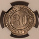 Italy 1894 KB 20 centesimi ms61 ngc d