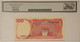 Indonesia 1984 100 rupiah bank note lithographed issue 66 ppq legacy b