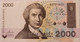 Croatia 1992 2000 dinara bank note 65 epq pmg c