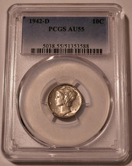 1942-d-mercury-dime-au55-pcgs-a