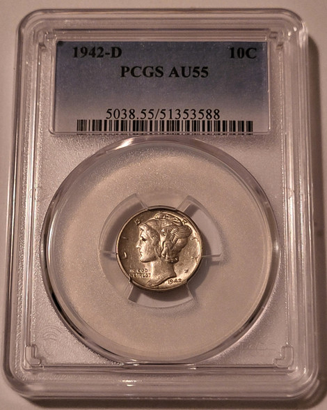 1942-d-mercury-dime-au55-pcgs-a