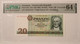 East Germany 1986 20 Mark bank note 64 epq pmg a