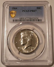 1964-kennedy silver-half-dollar-pr67-pcgs-gsh-a