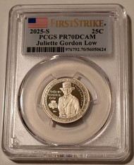 2025-s-clad-juliette-gordon-low-quarter-pr70-dcam-pcgs-fs-a